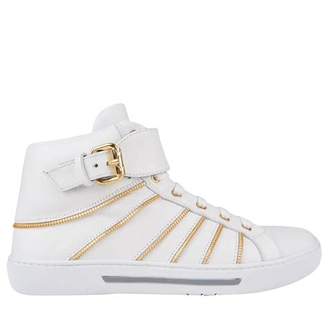 versace collection classic trainers|versace zipped high top sneakers.